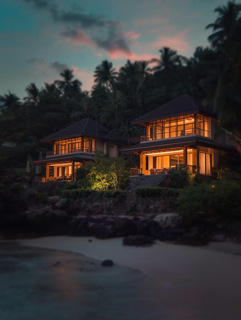 luxury beach houses bali, indonesia