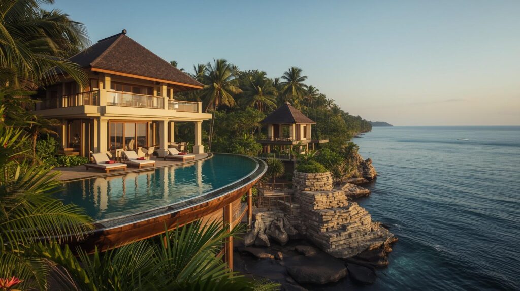 luxury beach houses bali, indonesia