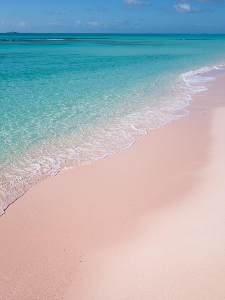 on harbour island, pink sands beach