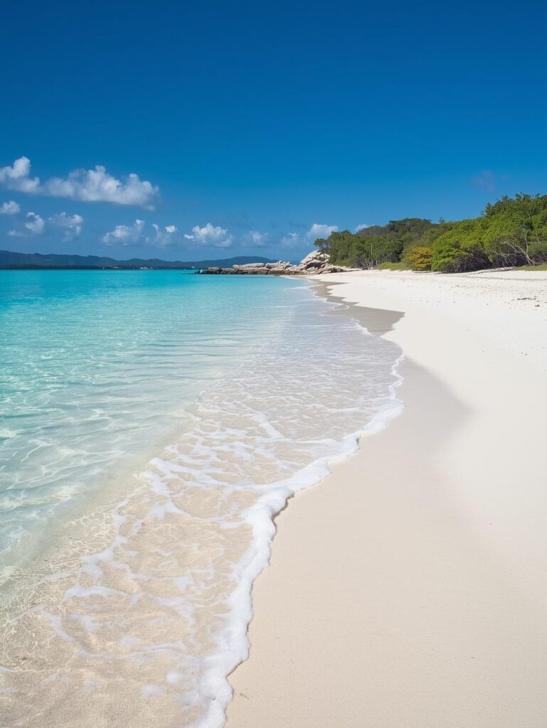 situated in the whitsunday islands, whitehaven beach is famous for its incredibly pure silica sand, which gives it a brilliant white appearance