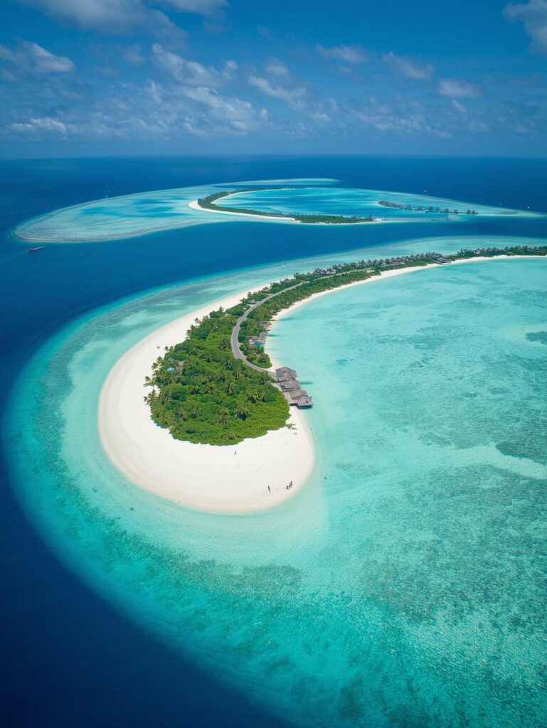 the maldives is a collection of over 1,000 coral islands, each offering pristine beaches and crystal clear waters